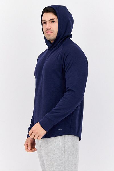 motion Men Hooded Long Sleeve Outdoor Sweatshirts, Navy