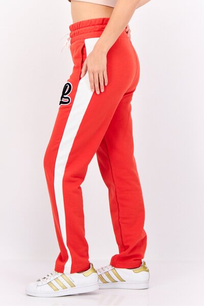 Puma Women Sportswear Fit Outdoor Sweatpants, Burnt Red/White