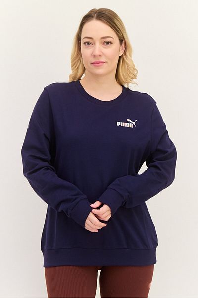 Puma Women Sportswear Fit Long Sleeves Outdoor Sweatshirt, Navy
