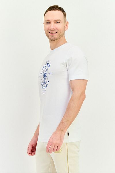 Puma Men Sportswear Fit Short Sleeves Outdoor T-shirt, White