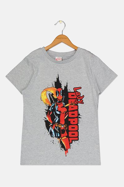 Marvel Kids Boy Crew Neck Short Sleeve Graphic Print T-shirts, Grey