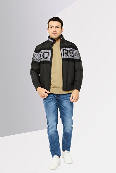 Michael Kors Men Brand Logo Puffer Jacket, Black