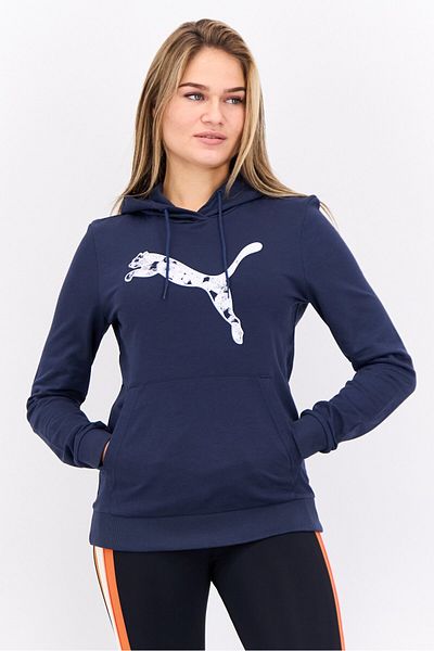 Puma Women Sportswear Fit Long Sleeves Outdoor Sweatshirt, Navy