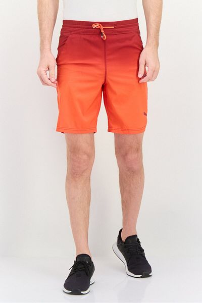 Puma Men Regular Fit Drawstring 7 Inseam Training Shorts, Red