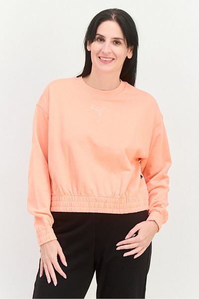 Puma Women Sportswear Fit Long Sleeve Outdoor Sweatshirt , Peach Rose