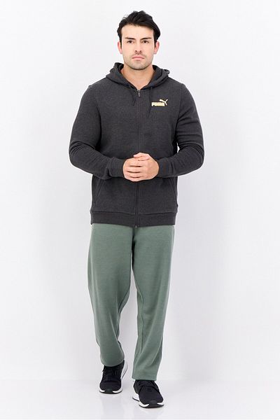 Puma Men Slim Fit Long Sleeve Outdoor Sweatshirts, Charcoal