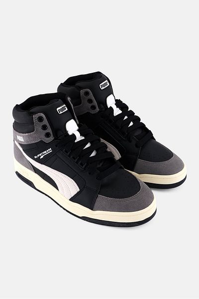 Puma Men Slipstream Mid Heritage Lace Up Training Shoes, Black/grey Combo