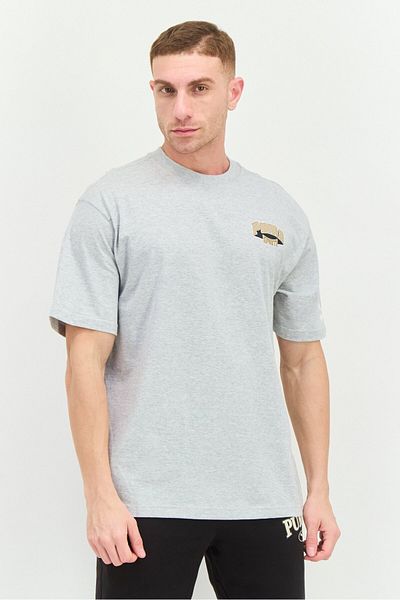 Puma Men Relaxed Fit Short Sleeves Outdoor T-shirt, Grey