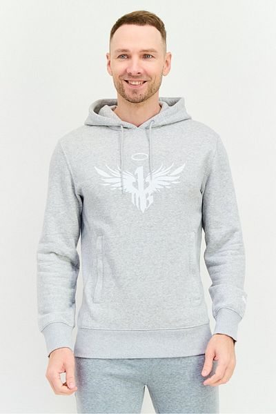 Puma Men Sportswear Fit Long Sleeves Outdoor Sweatshirt, Light Grey