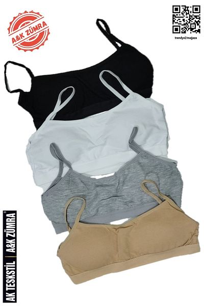A&K ZÜMRA Σουτιέν 4" Παιδικό Bustier με λουράκι και μαξιλαράκια