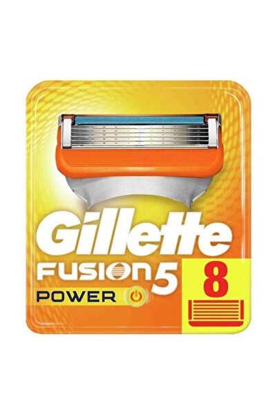 Gillette Fusion Power Запасні леза для гоління, 8 штук в картонній упаковці