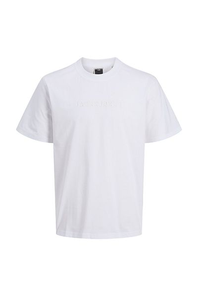 Jack & Jones Ανδρικό λευκό μπλουζάκι Recharge Mold (12273070-BW)