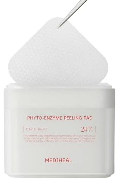 Mediheal Korean Phyto-Enzyme Peeling Pad 90 Pads | Vegan Face Resurfacing & Pore Tightening Gauze Pa