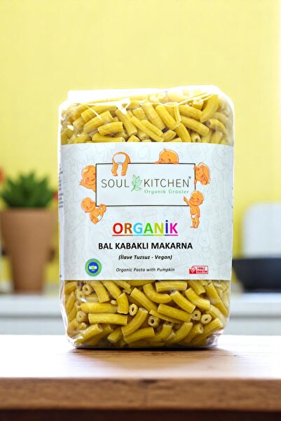 Soul Kitchen Organik Ürünler Organik Sertifikalı Balkabaklı Makarna İlave Tuz...