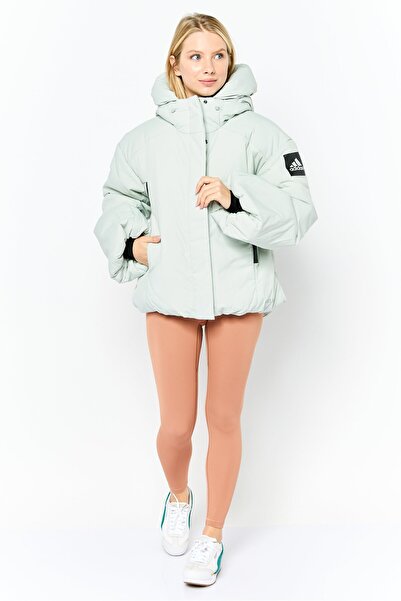 adidas Women Sportswear Fit Long Sleeves Outdoor Jacket, Grey