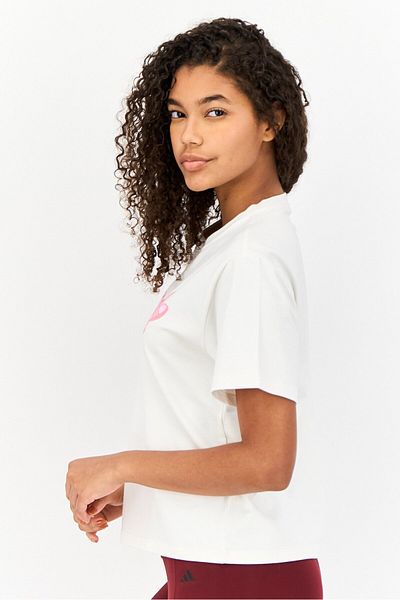 adidas Women Sportswear Fit Short Sleeve Outdoor T-shirt, White