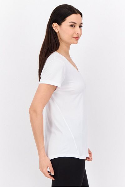 Head Women Sportswear Fit Short Sleeves Training Top, White