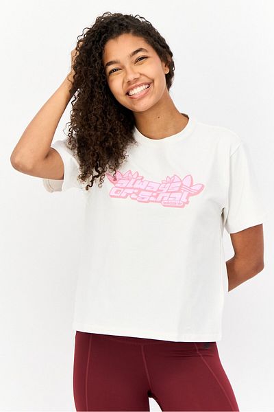 adidas Women Sportswear Fit Short Sleeve Outdoor T-shirt, White