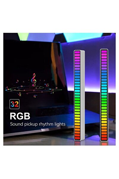 ELROND Vilya Rgb Ses Ritim Işığı 2022 Sese Duyarlı Hareketli Işık 32 Renk Led...
