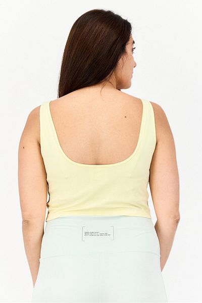 adidas Women Sportswear Fit Sleeveless Training Tank Top, Pale Yellow