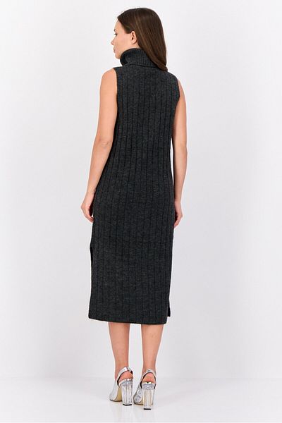 Esprit Women Knitted Sweater Dress, Charcoal