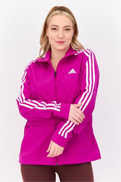 adidas Women Sportswear Fit Long Sleeves Cycling Jacket, Purple