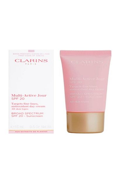 Clarins Multi-Active Jour Day Cream 0.5 oz Antioxidant Moisturizer for Fine Lines | All Skin Types