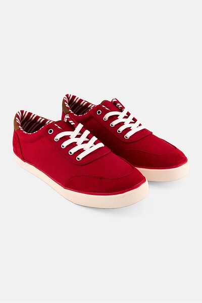 Club Room Men Cameron Lace Up Casual Shoes, Red