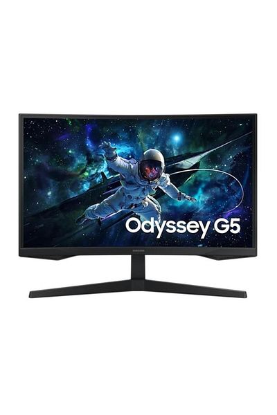 Samsung Monitor Gaming VA LED Samsung 27" LS27CG554EUXEN, QHD (2560 x 1440), Ecran curbat, 165 Hz, 1 ms