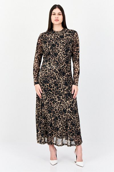 Kathy Ireland Women Animal Print Midi Dress, Multicolor