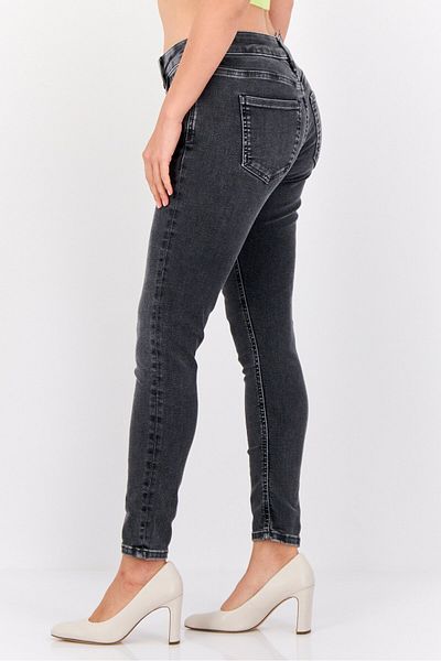 Esprit Women Skinny Fit Washed Stretchable Jeans, Grey