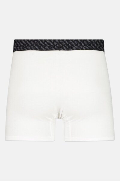 Tommy John Men 2 Pieces 6 Inseam Brand Logo Boxer Briefs, Black/White