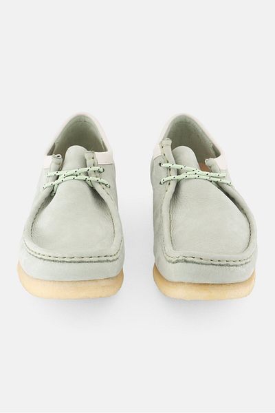 CLARKS Men Standard Wallabee Lace Up Casual Shoes, Green