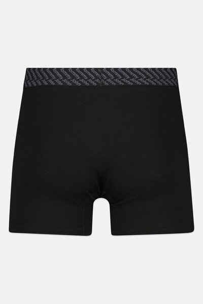 Tommy John Men 2 Pieces 4 Inseam Brand Logo Boxer Briefs, Black/White