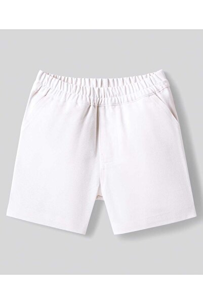 Bonfino Bonfino Oversized Shirt & Short Set with a Resort Placement Print - White