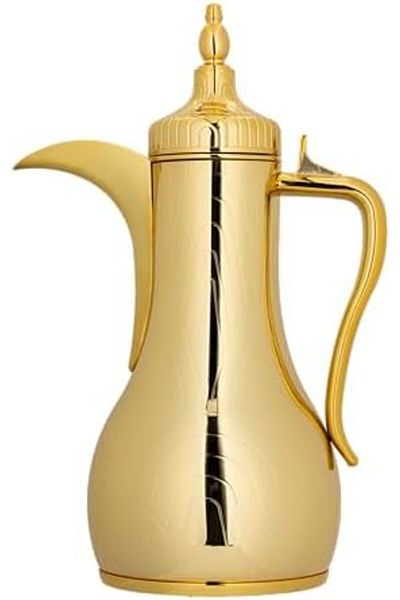 ALSAIF Coffee And Tea Vaccum Flask In Gold / Leak-proof And Keeps Drinks Hot 0.85 Liter