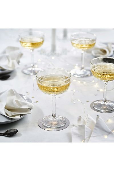 IKEA FRÖJDA Stainless Steel Coaster Set, 9 cm Pack of 4, Durable & Dishwasher-Safe