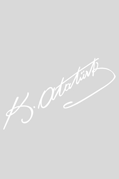 New Jargon 2 Adet Kemal Atatürk Imza Sticker Araba, Oto Araç Sticker 20 Cm