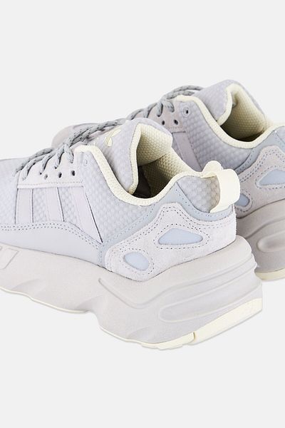 adidas Kids Girl Zx 22 Lace Up Outdoor Sneaker Shoes, Grey