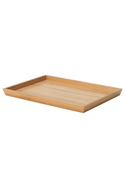 IKEA Ostbit Bamboo Tray 20x28 Cm – Durable, Easy-care Natural Serving Tray For Kitchen & Dining Use