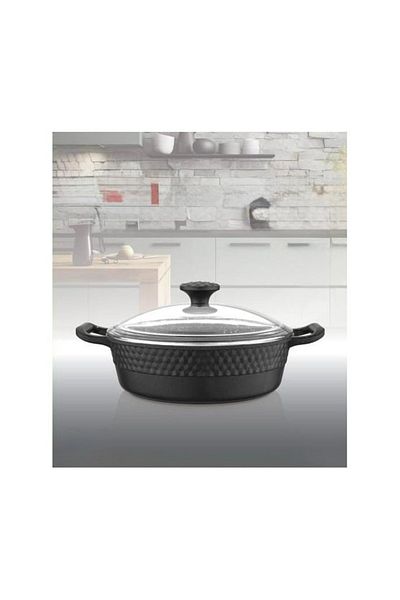 COOKCASE Diamond 26 cm Flat Rice Pot