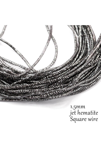 Choice square wire-hematite French Bullion Wire French Coil Embroidery Silk Thread Sewing DIY Accessories