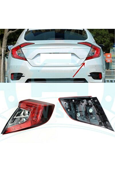 Das Honda Civic Sağ Arka Dış Far Stop Lambası 2016--2019 (ledli)