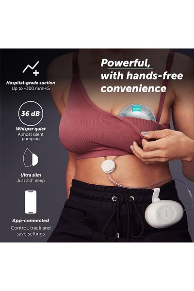 Elvie Stride 2 | Single Electric Breast Pump - Hands-Free Breast Pump - Wearable Breast Pump