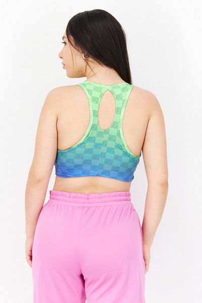 Steve Madden Women Sportswear Fit Padded Sports Bra, Lime Green