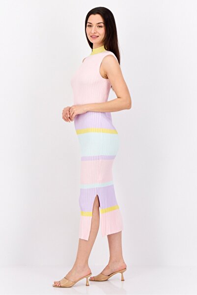 Esprit women Textured Midi Dress, Multi Color
