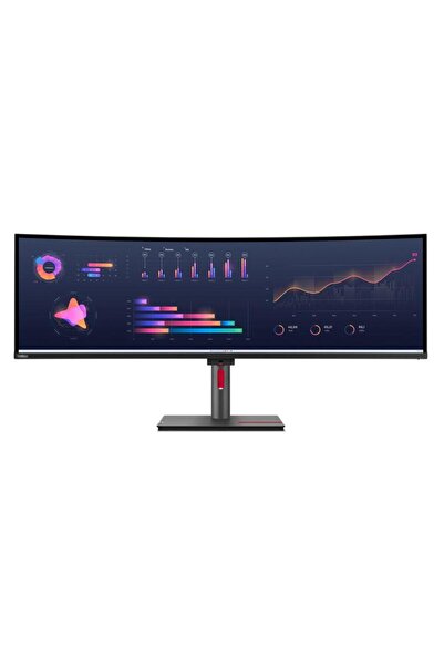 LENOVO Monitor IPS LED Lenovo ThinkVision 49" P49w-30, DQHD (5120x1440), HDMI, DisplayPort, Ecran Curbat