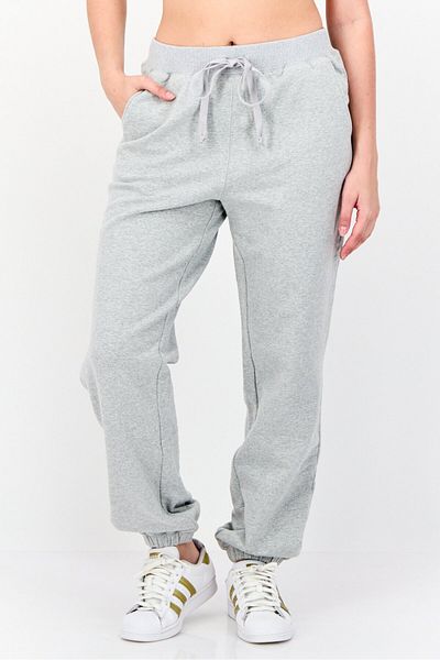 NIA Women Regular Fit Heather Jogger Pants, Grey