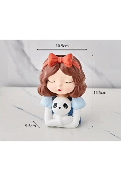 FLORADA Yeni Cici Kız Sukulent Ve Kaktüs Saksısı, Kalemlik Orta Boy