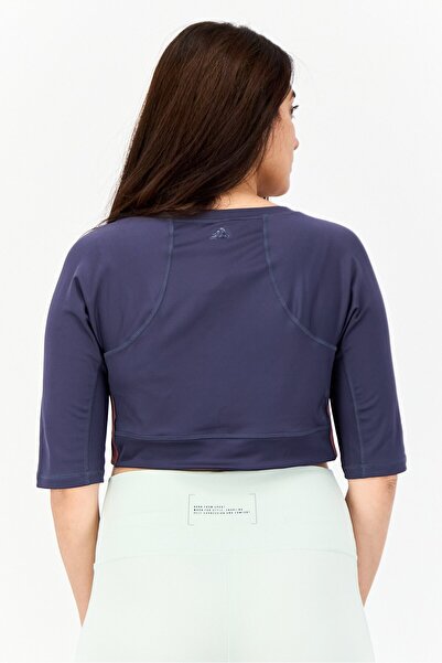 adidas Női sportruházat, rövid ujjú jóga felső, Shadow Navy